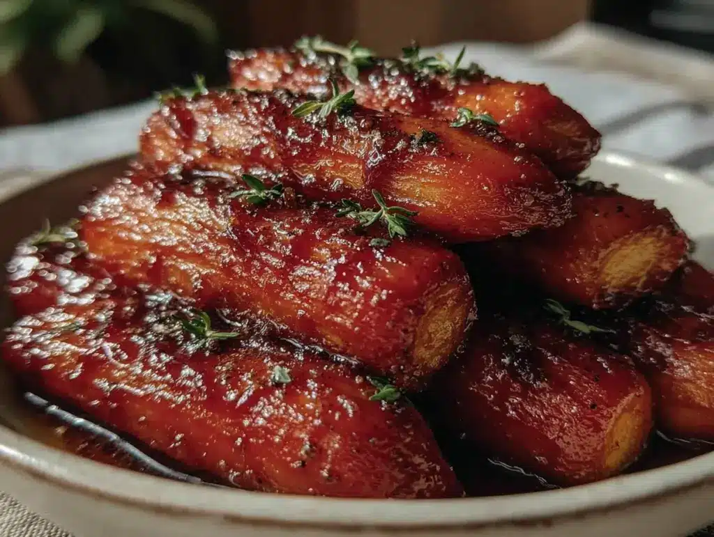 air fryer honey glazed carrots - featured image