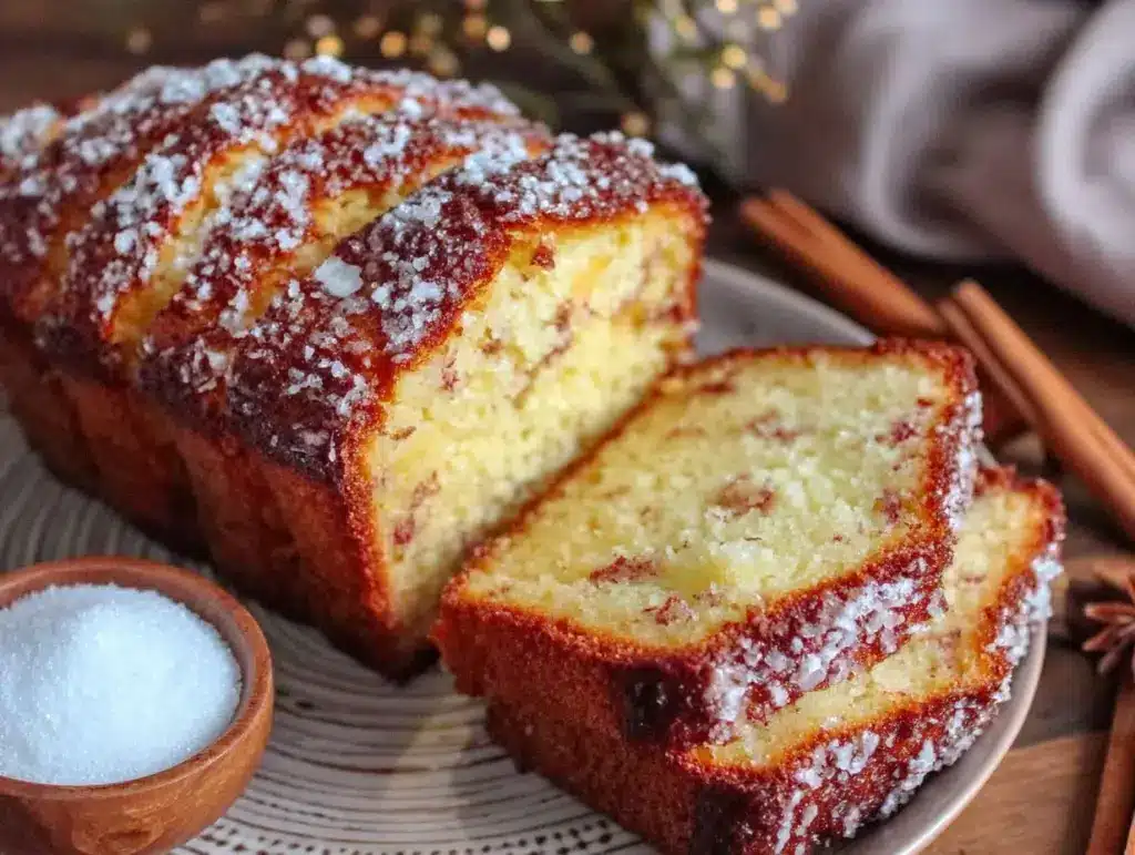 apple cider donut loaf - featured image
