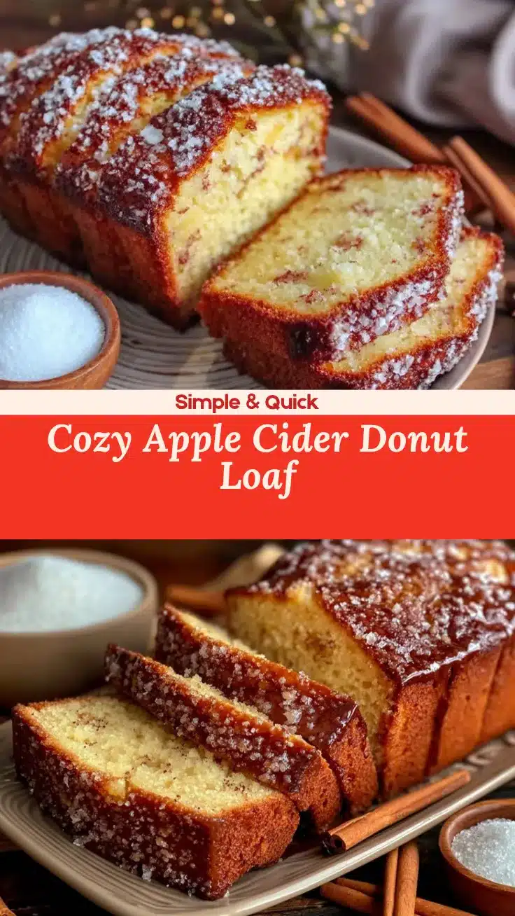 apple cider donut loaf recipe