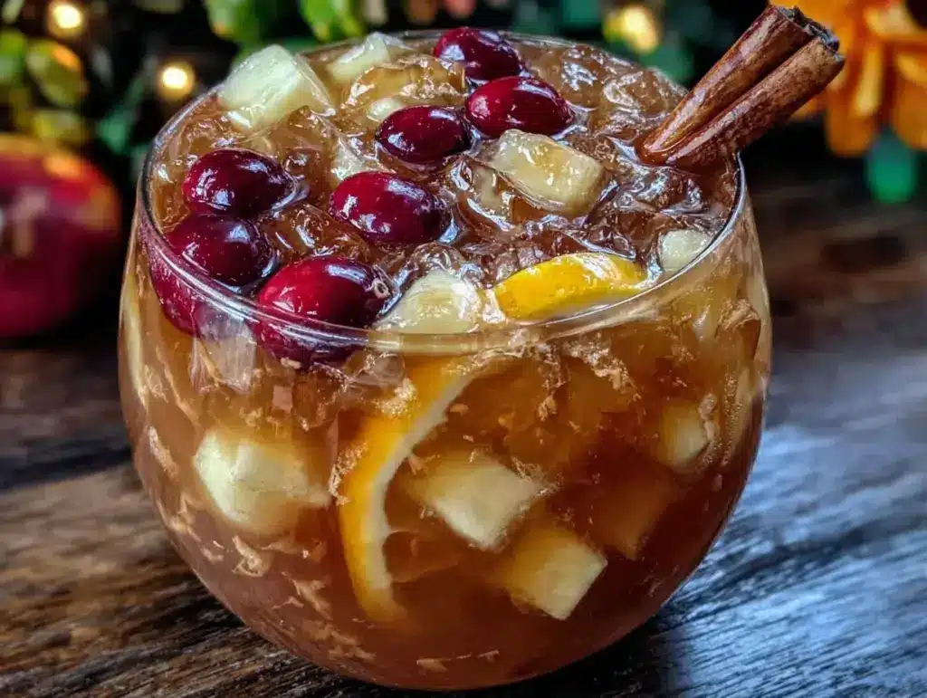 apple cider sangria - featured image
