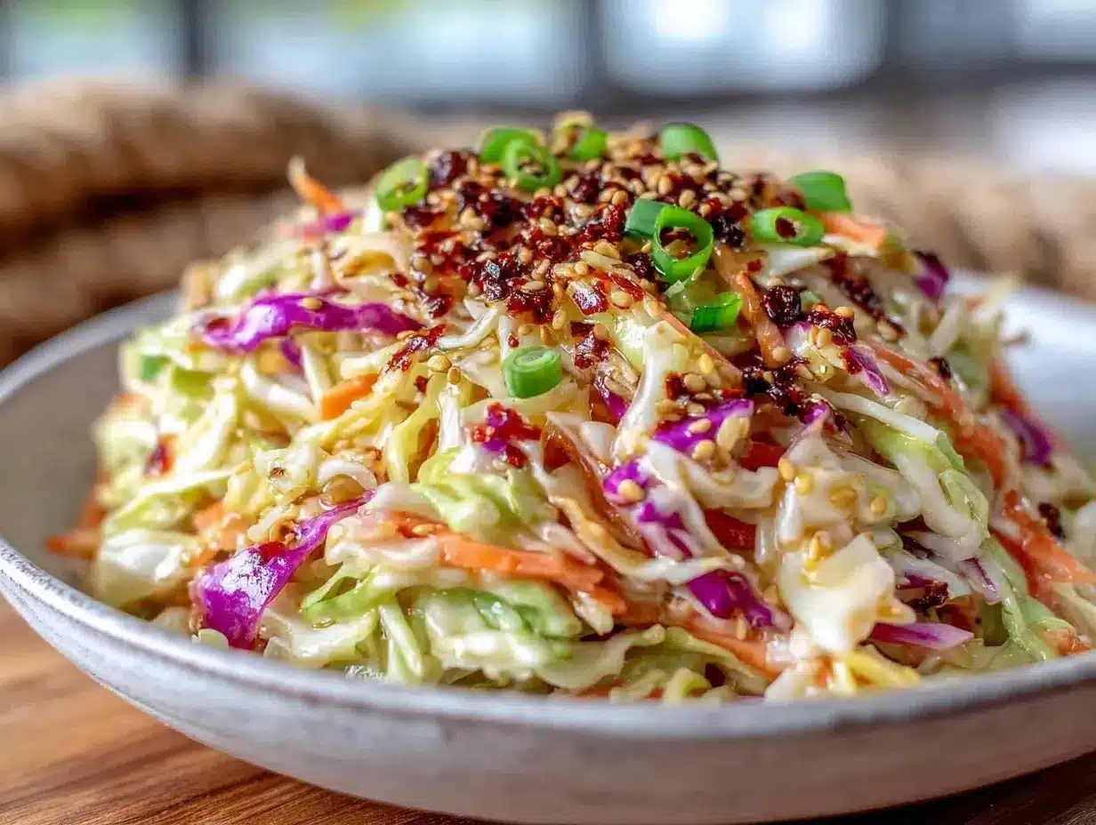 Asian coleslaw preparation steps