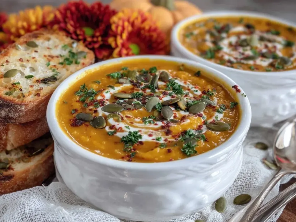 autumn squash soup - featured image