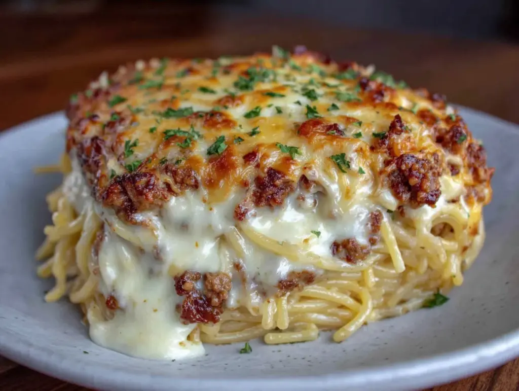 baked million dollar spaghetti - featured image