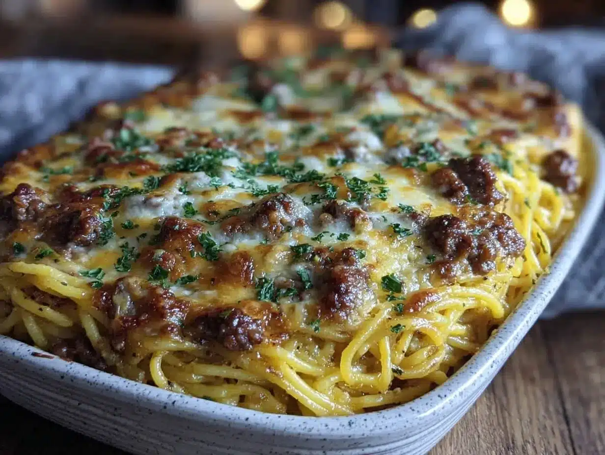 baked million dollar spaghetti preparation steps