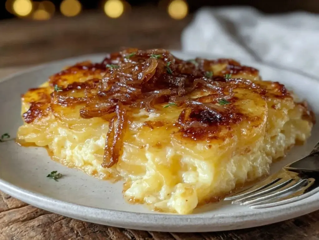 blue cheese potato gratin - featured image