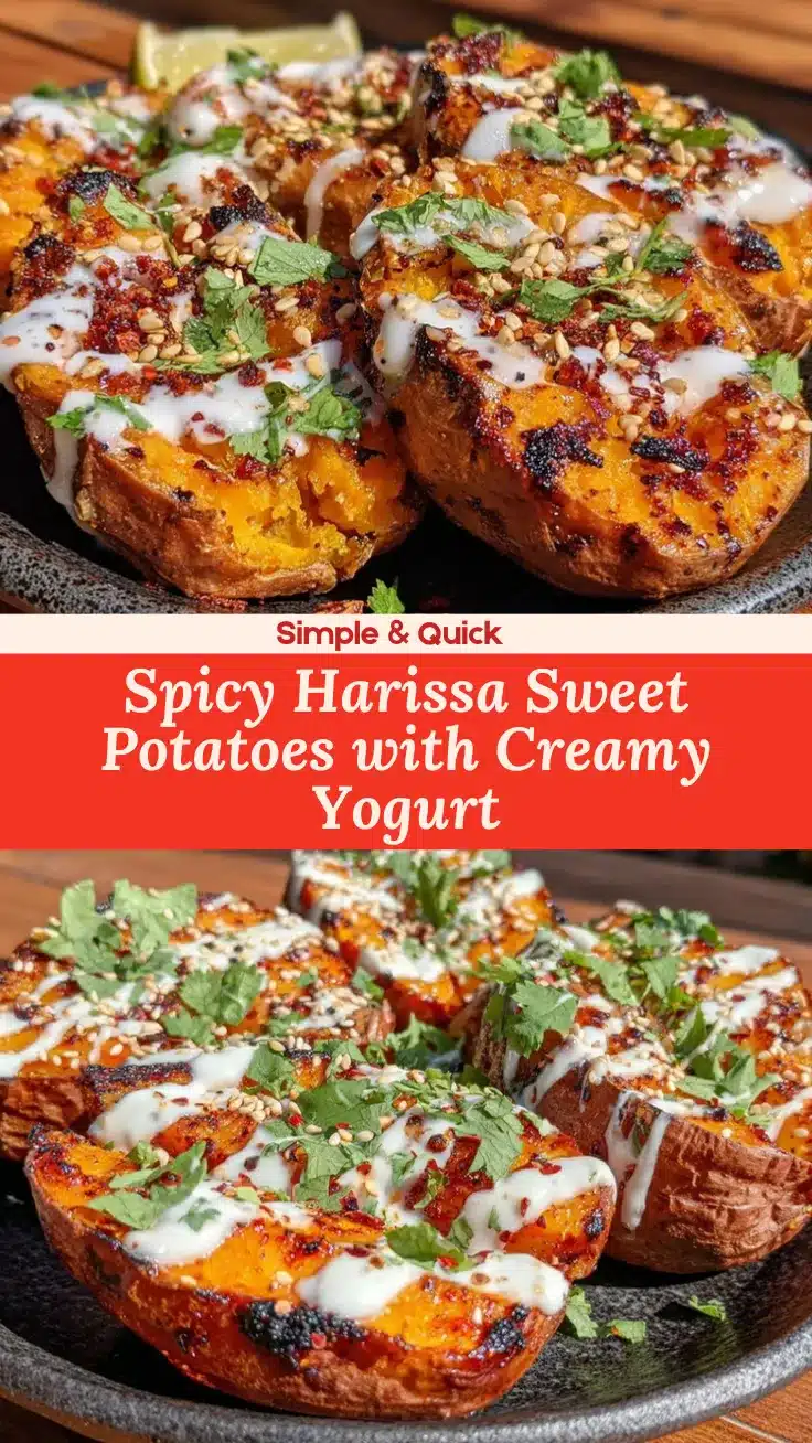 bold harissa roasted sweet potatoes recipe