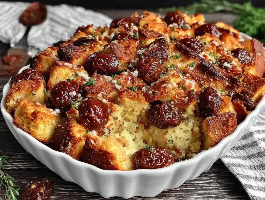 brioche stuffing with chestnuts and dried figs - featured image