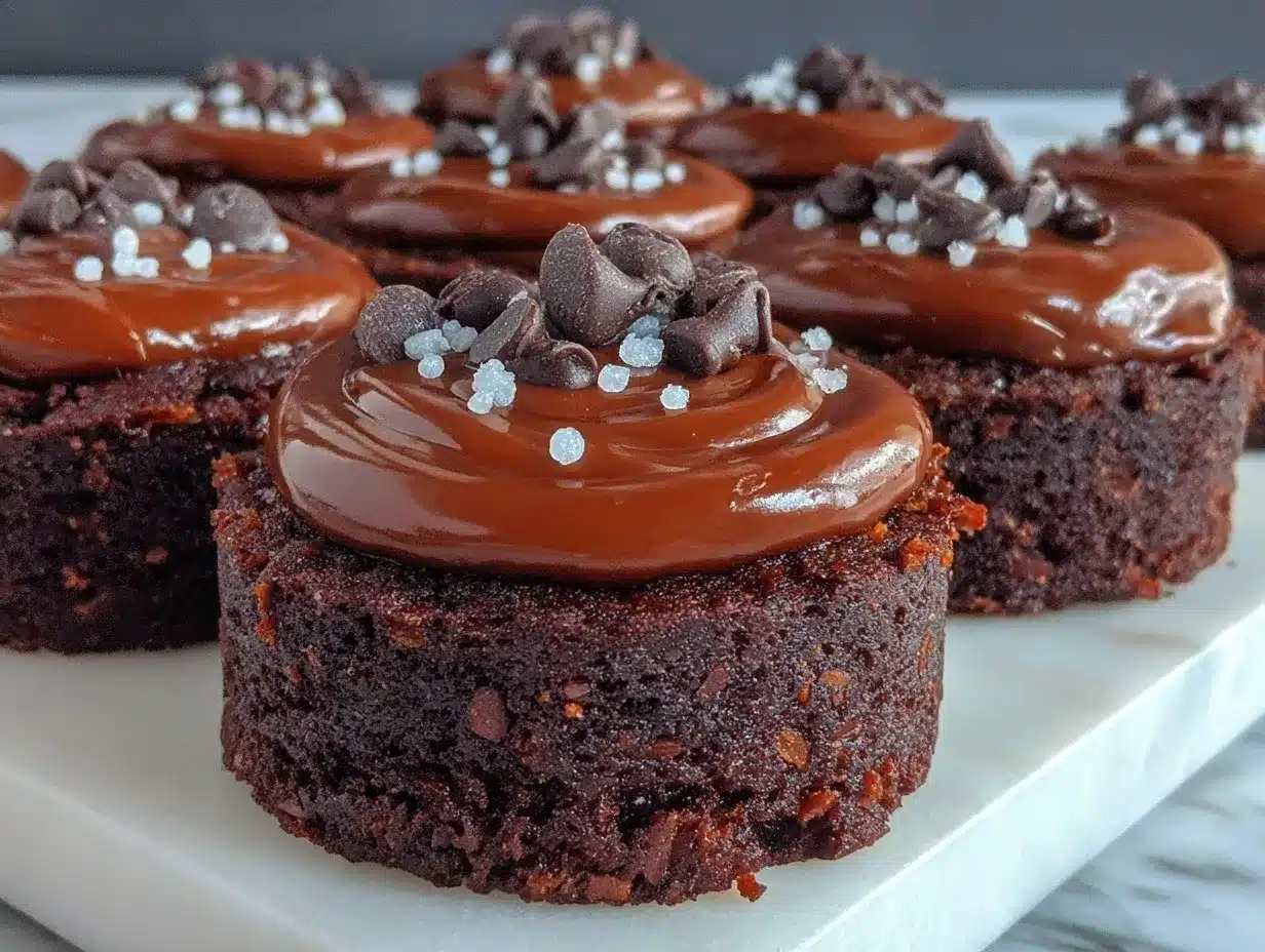 brownie petit fours preparation steps