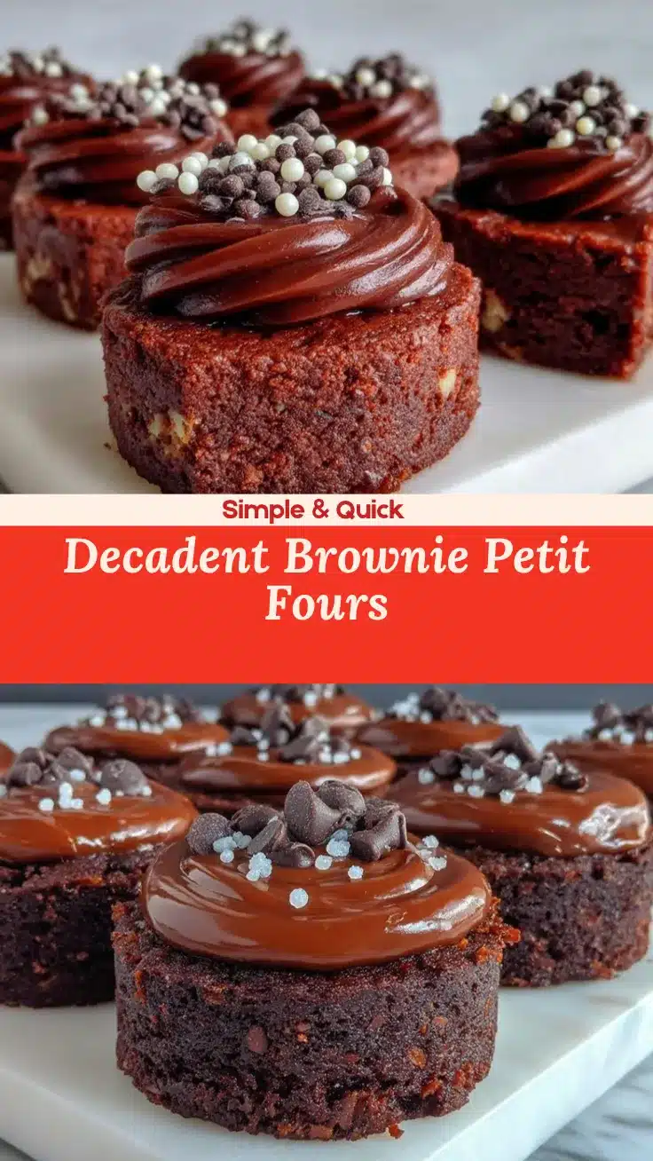 brownie petit fours recipe