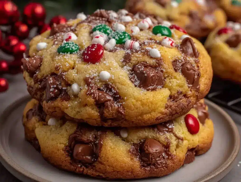 Chocolate Chip Christmas Cookies - featured image