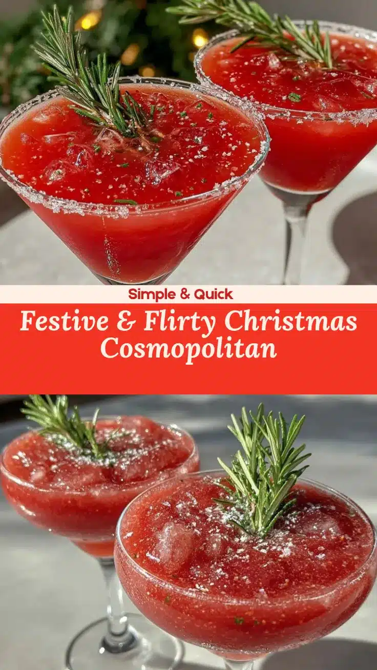 Christmas Cosmopolitan recipe