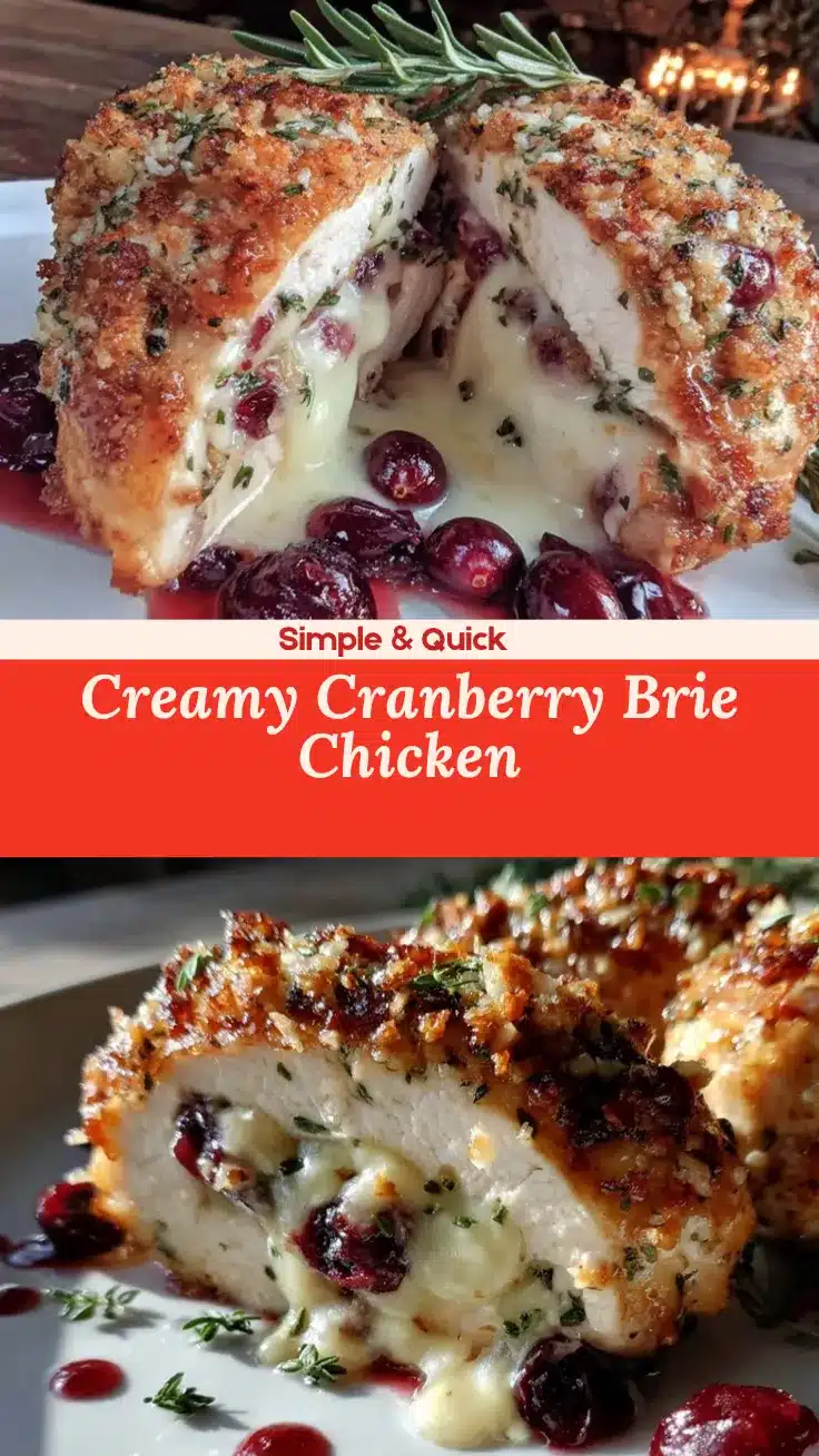 cranberry brie stuffed chicken recipe