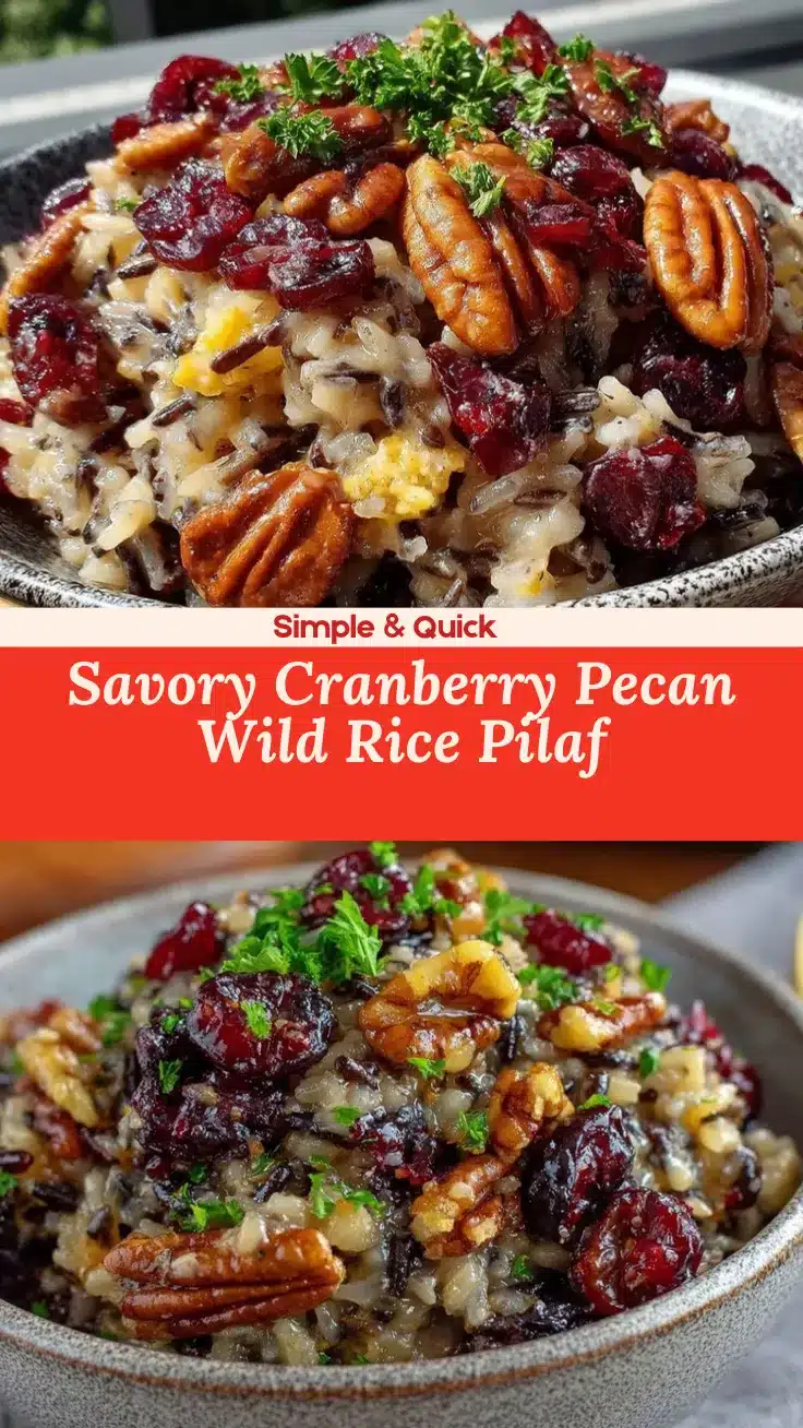 cranberry pecan wild rice pilaf recipe