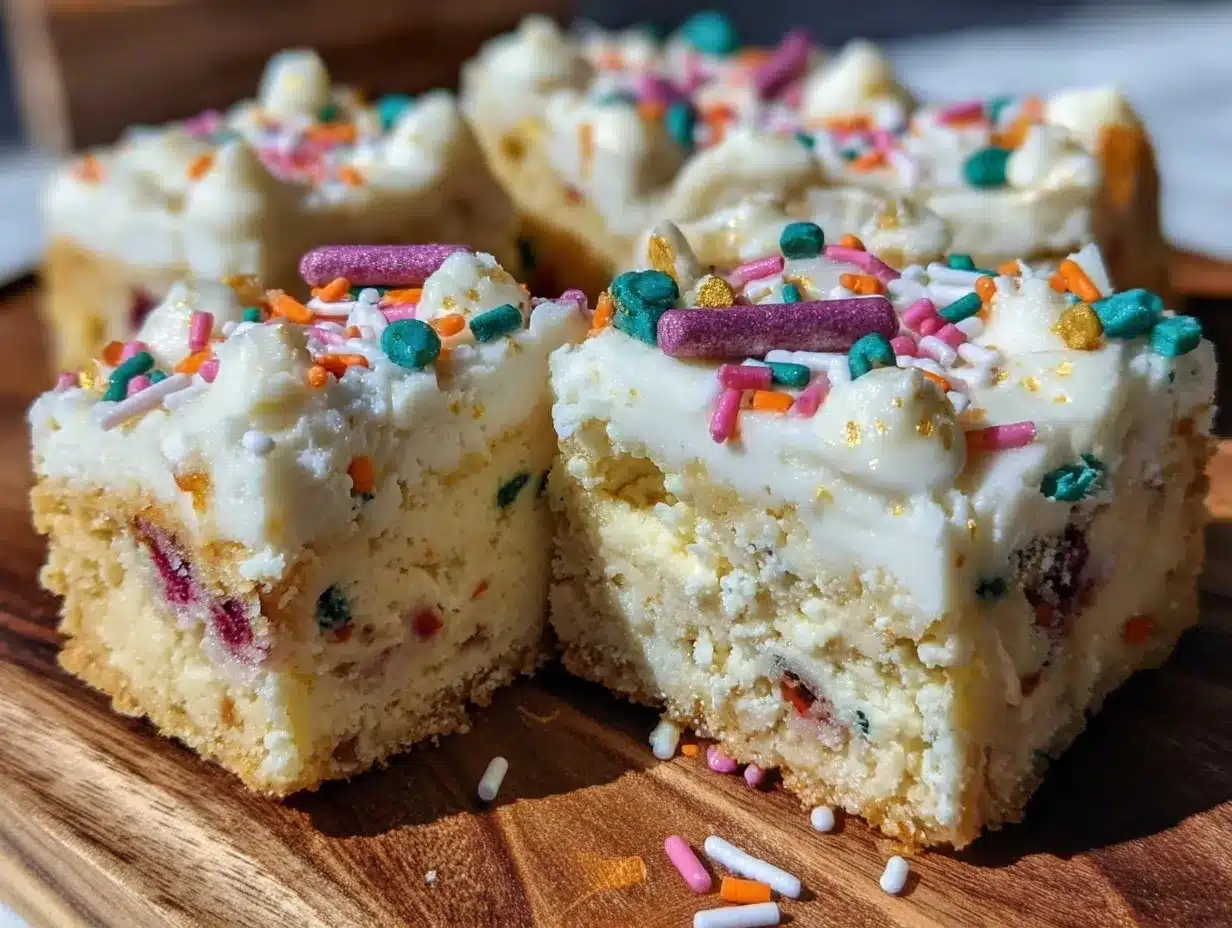Cream Cheese Funfetti Bars preparation steps