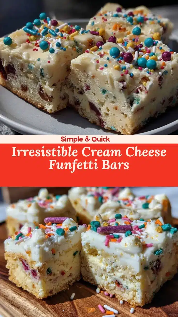 Cream Cheese Funfetti Bars recipe
