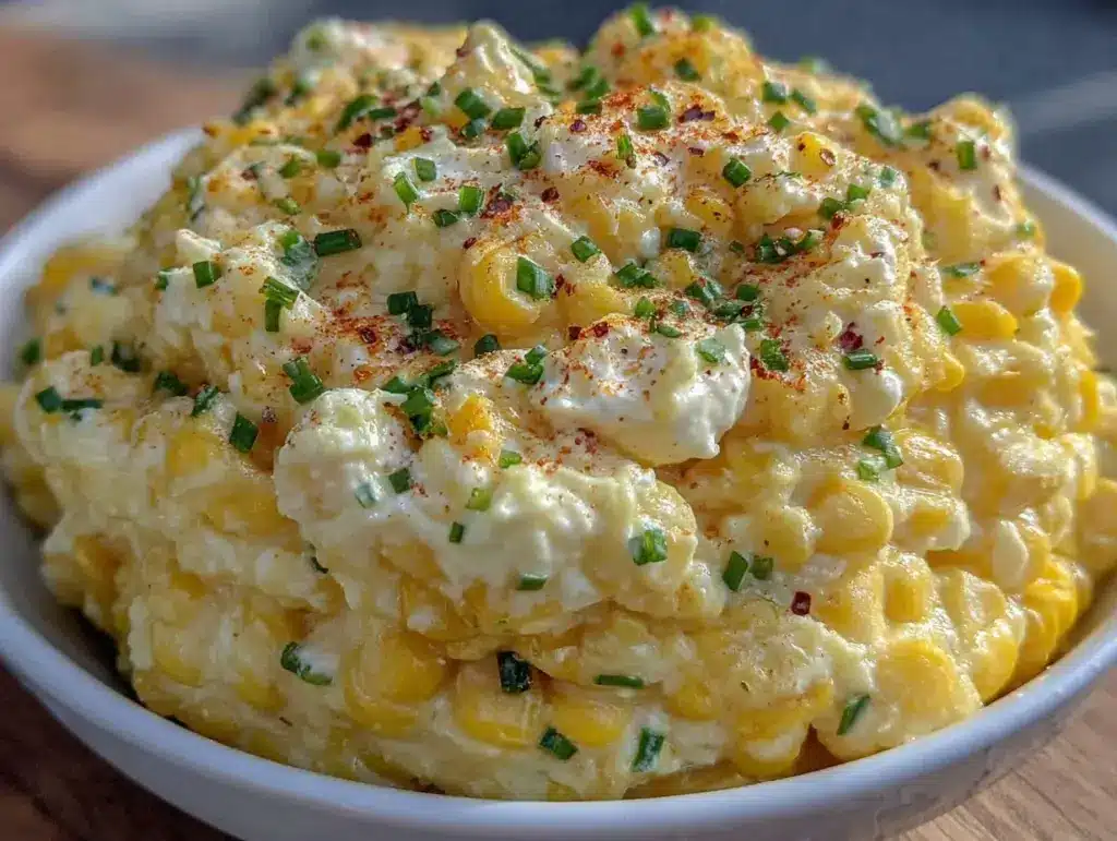creamed corn with jalapeños and cream cheese - featured image