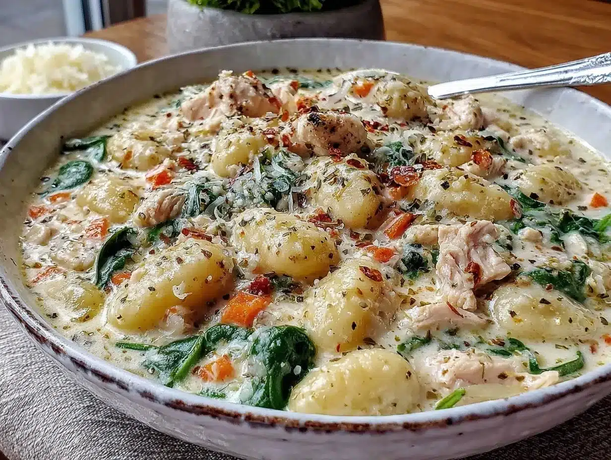creamy chicken gnocchi soup preparation steps