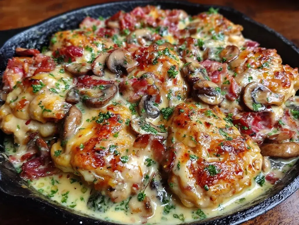 creamy chicken stroganoff - featured image
