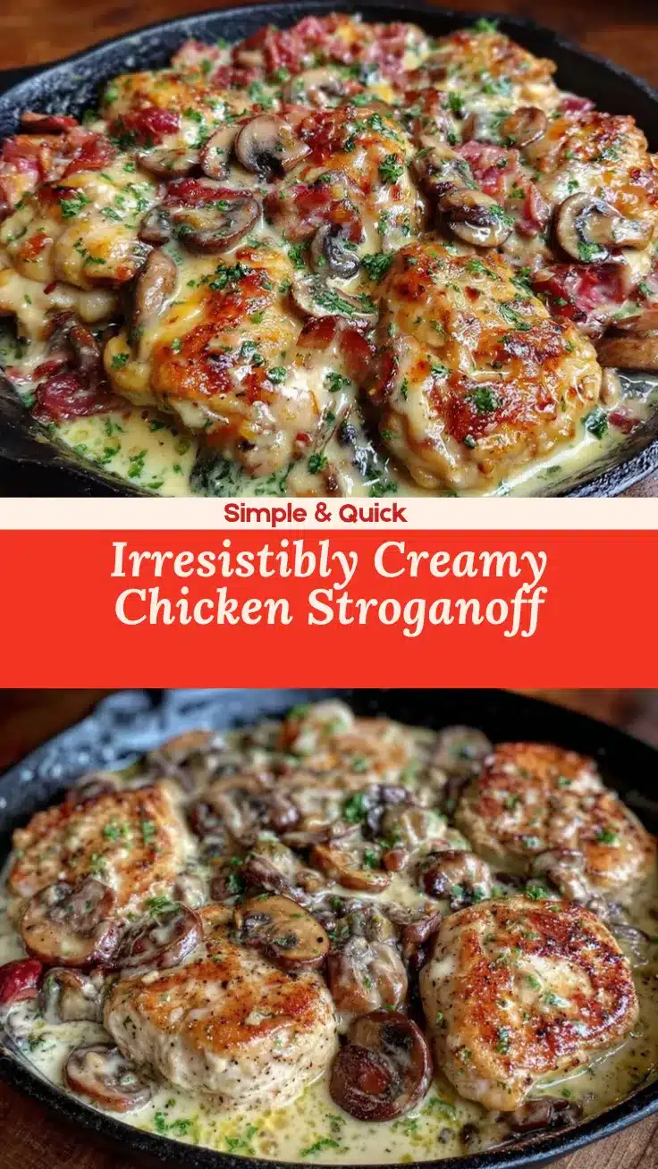 creamy chicken stroganoff recipe