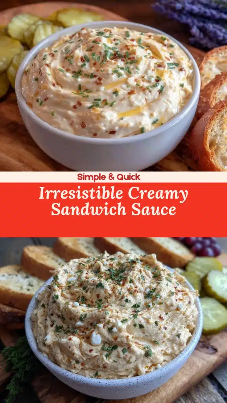 creamy homemade sandwich sauce recipe
