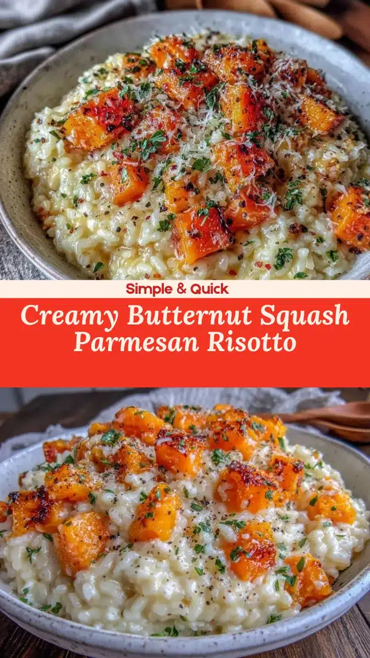 creamy parmesan risotto with butternut squash recipe