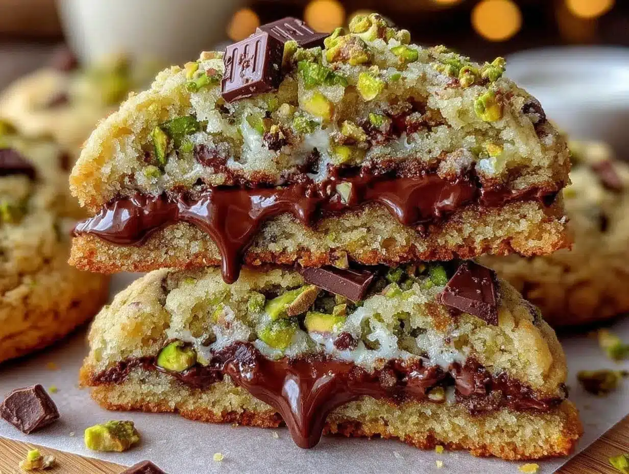 creamy pistachio cream cookies preparation steps