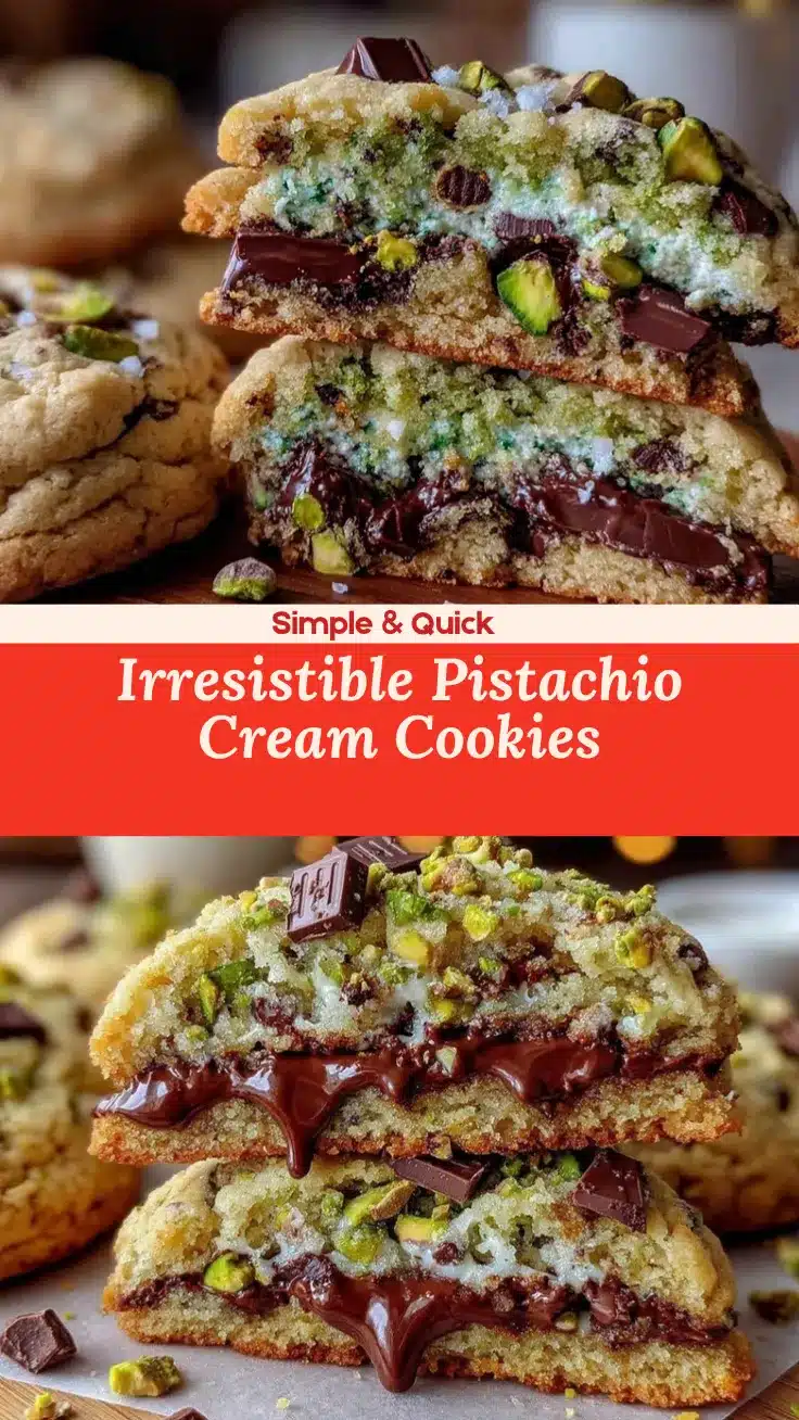 creamy pistachio cream cookies recipe