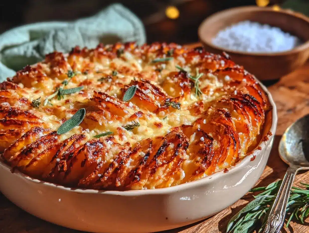 creamy sage butternut squash gratin preparation steps