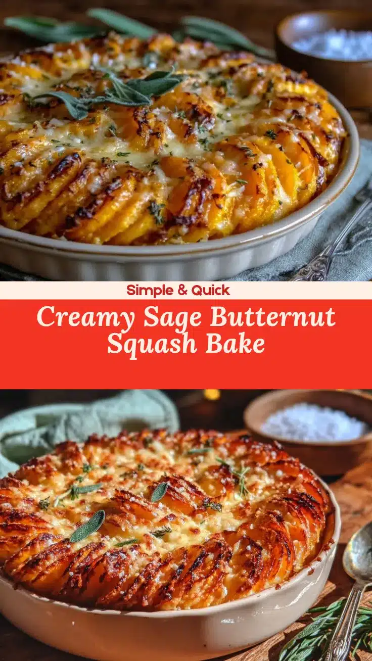 creamy sage butternut squash gratin recipe