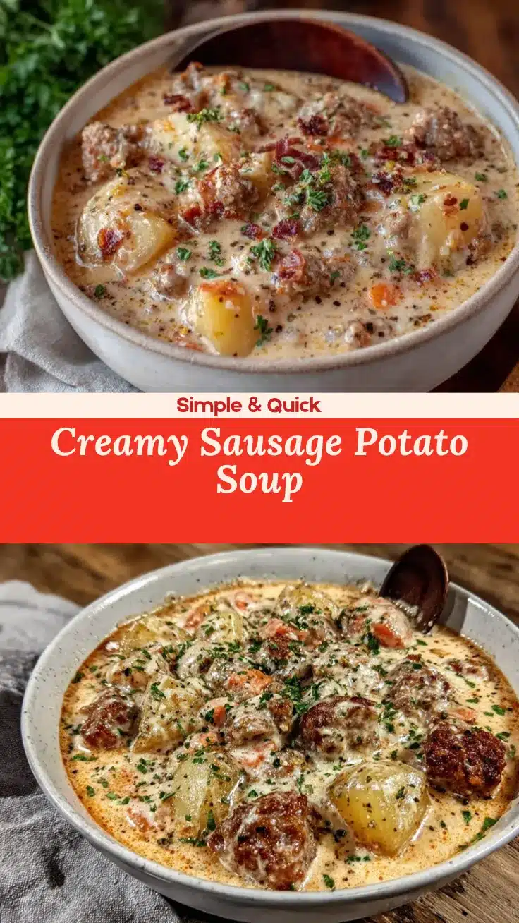creamy sausage potato soup recipe