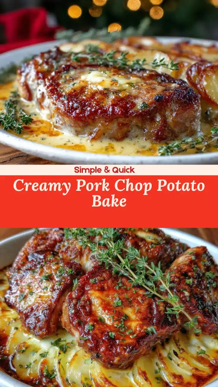 creamy smothered pork chop casserole recipe
