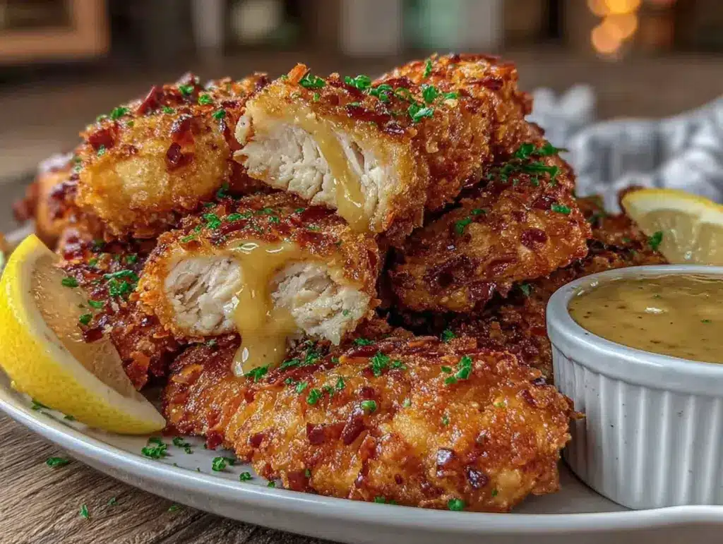 crispy air fryer chicken tenders - featured image
