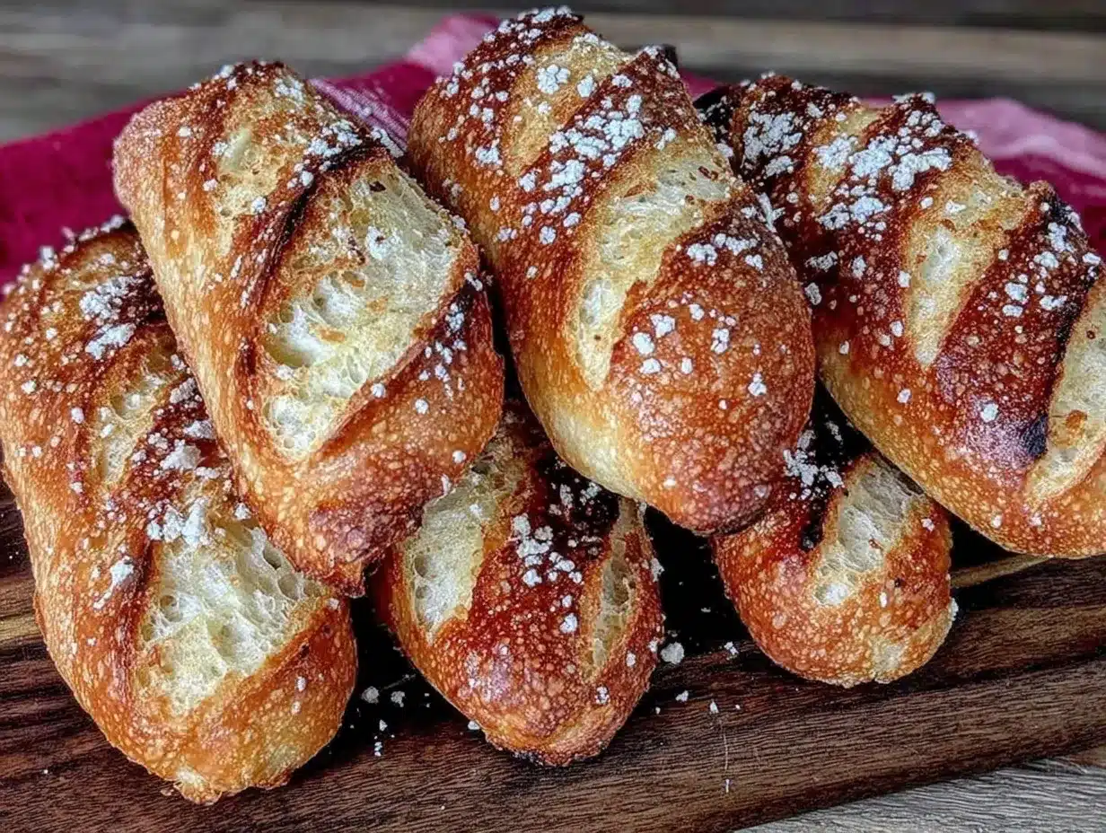crispy mini baguettes preparation steps