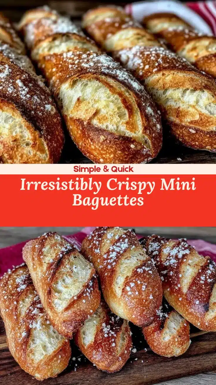 crispy mini baguettes recipe