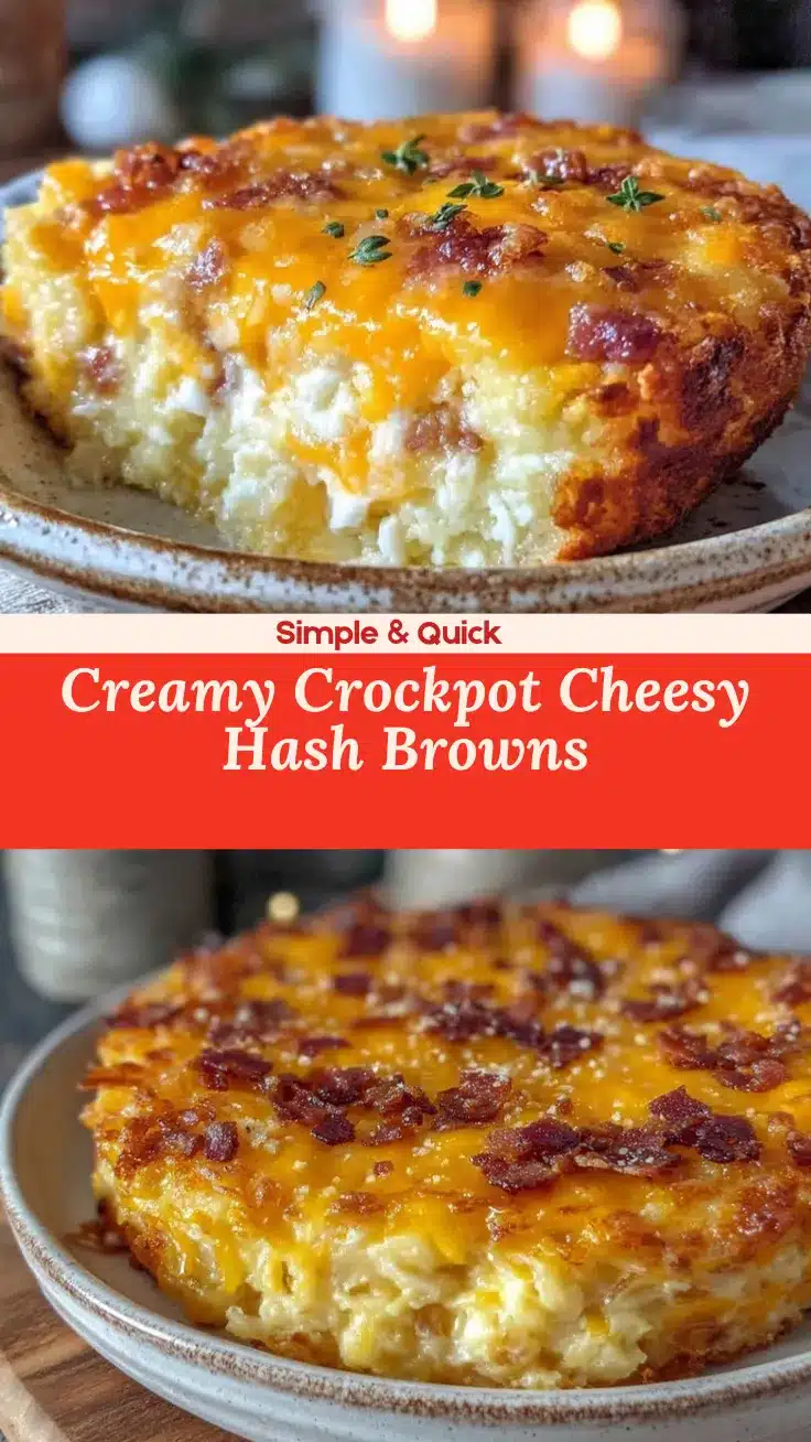 crockpot cheesy hash brown casserole recipe