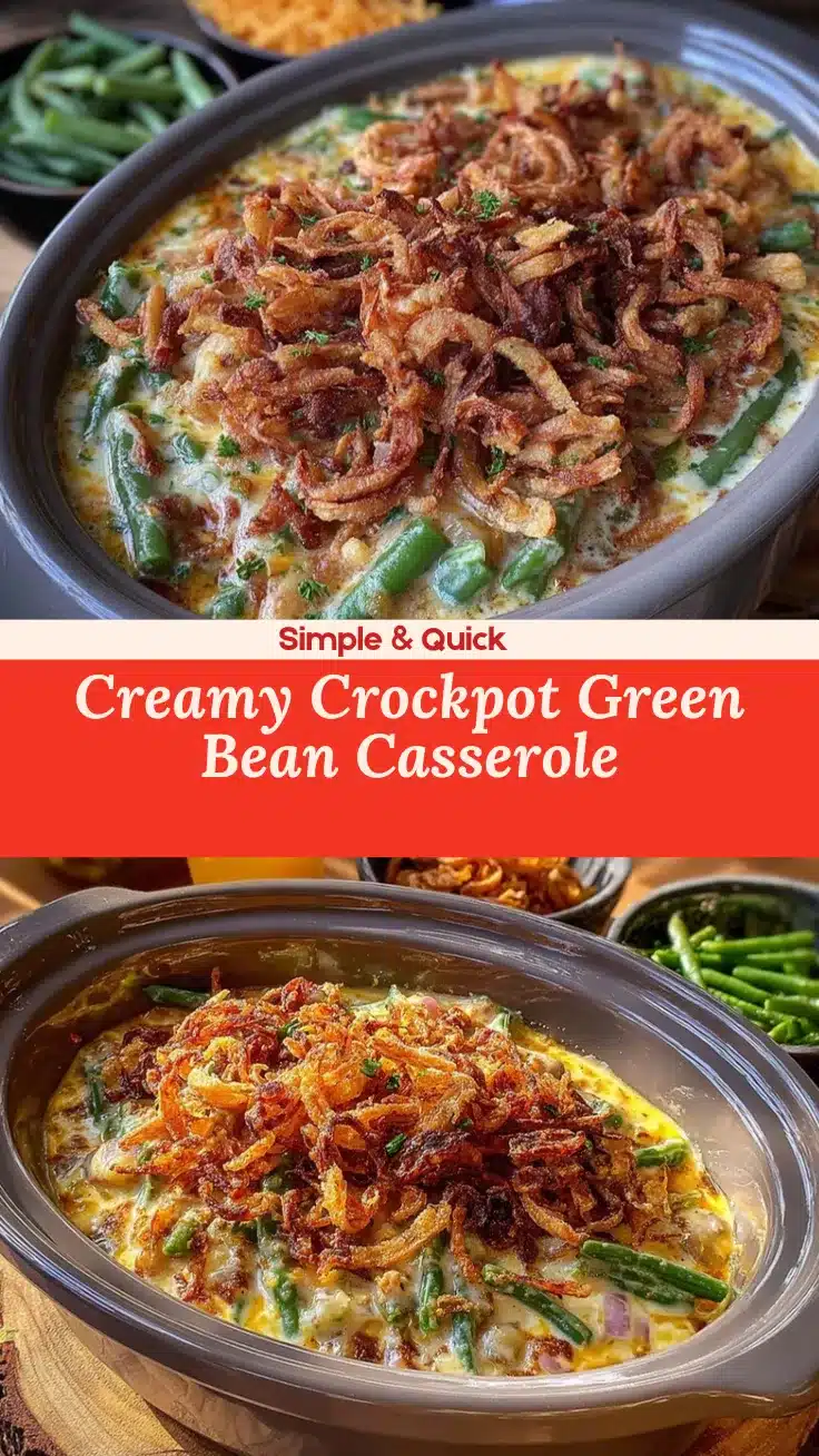crockpot green bean casserole from scratch recipe