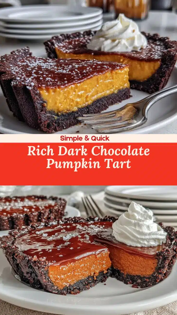 dark chocolate pumpkin tart recipe