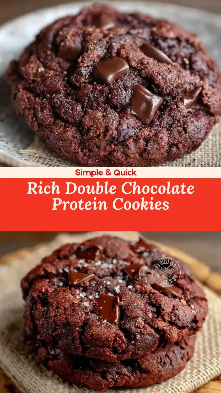 double chocolate chunk protein cookies recipe