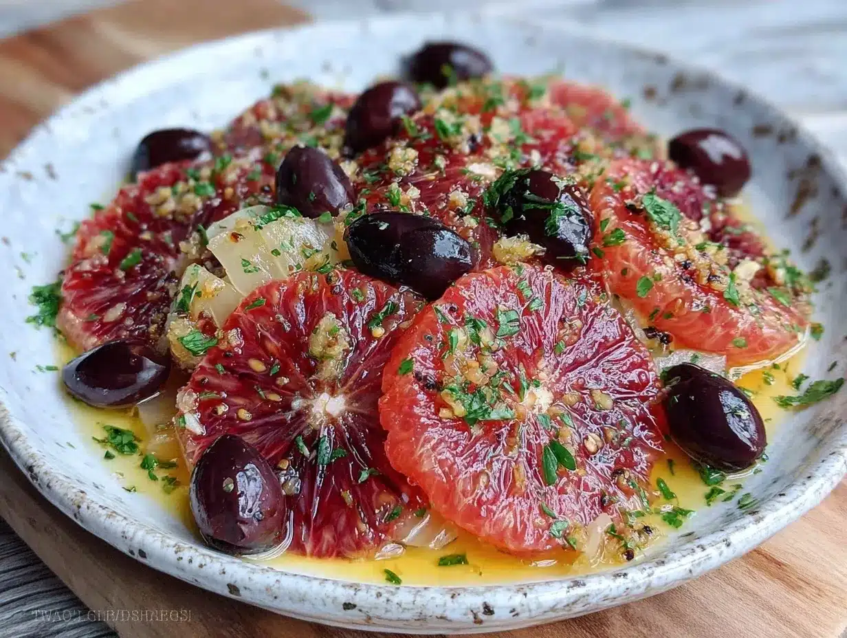 fennel and orange salad preparation steps