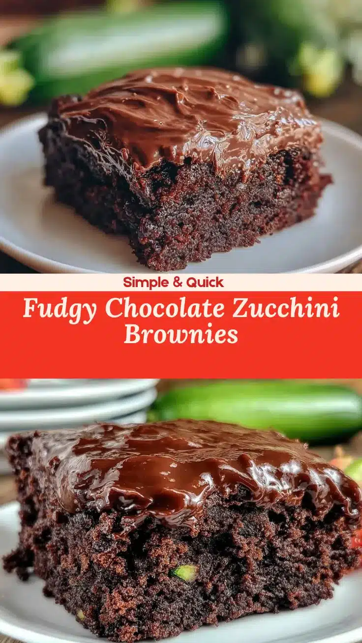 fudgy chocolate zucchini brownies recipe