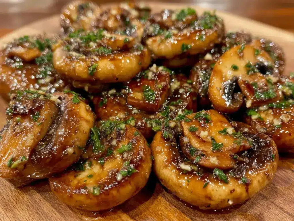 garlic butter sautéed mushrooms - featured image