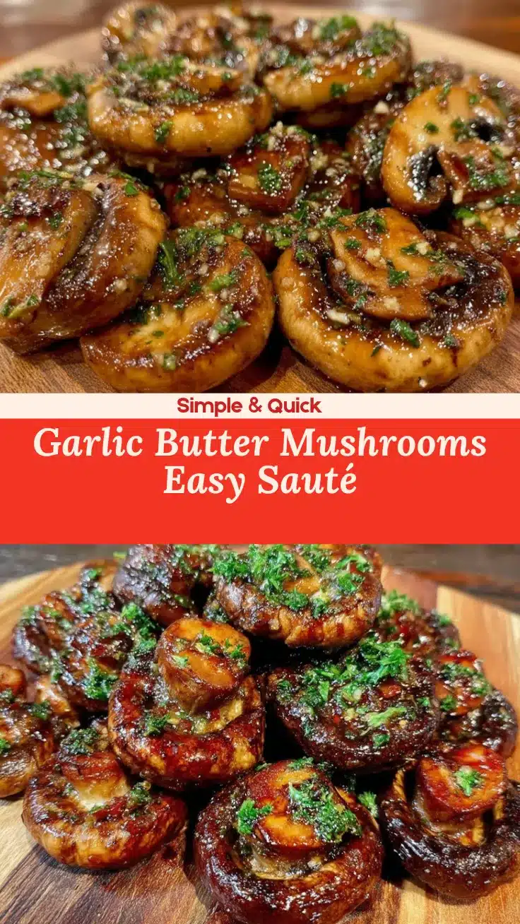 garlic butter sautéed mushrooms recipe
