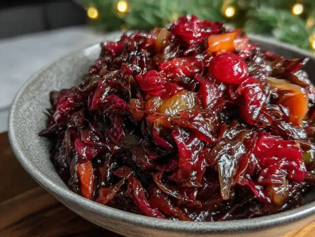 german-style sweet and sour red cabbage - featured image