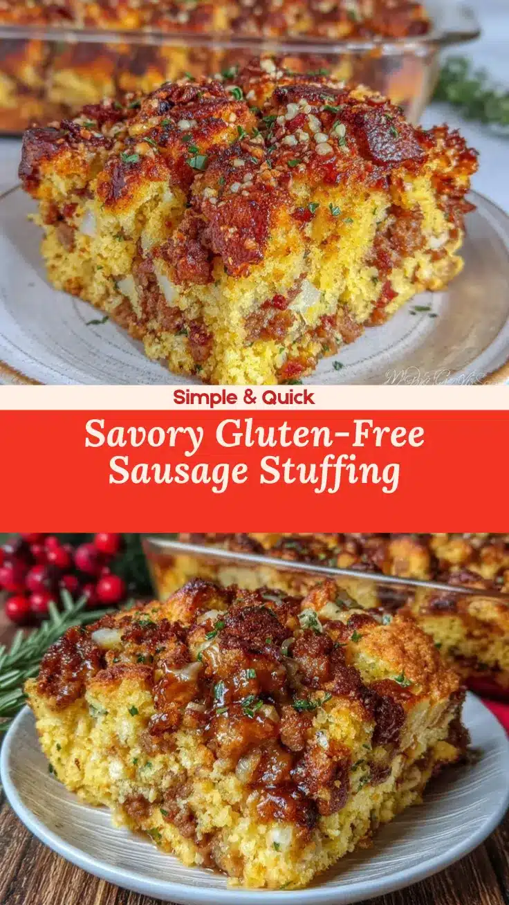 gluten-free cornbread stuffing with sausage recipe