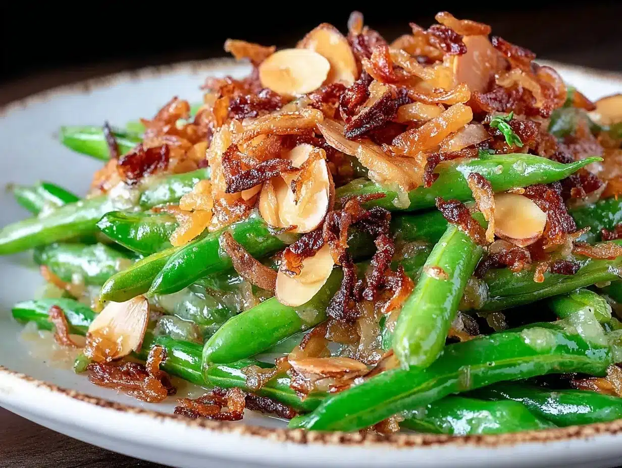 green beans almondine preparation steps