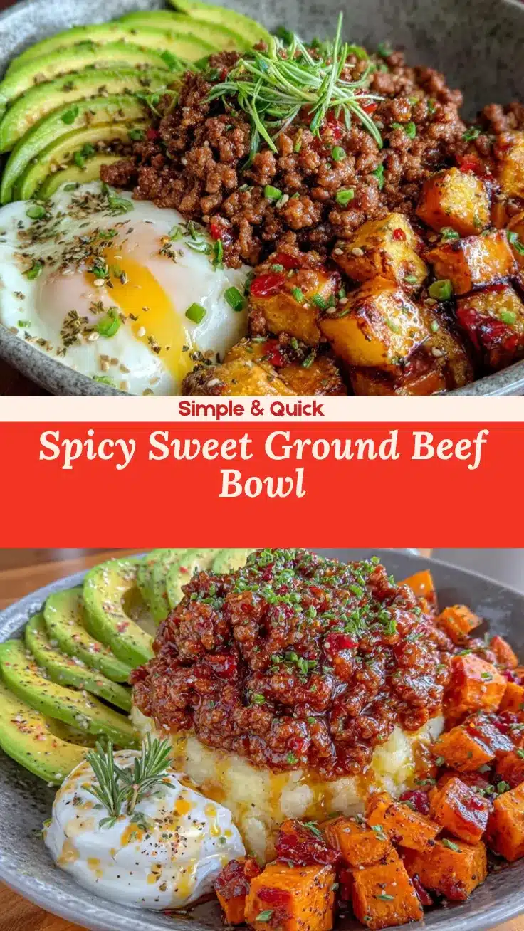 ground beef hot honey bowl recipe