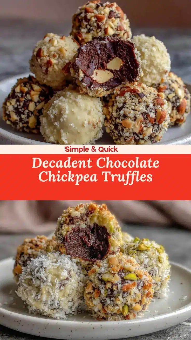 Healthy Chocolate Chickpea Truffles recipe