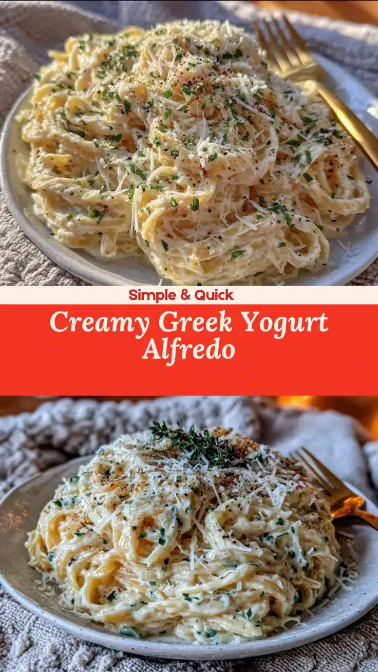 Healthy Greek Yogurt Alfredo recipe