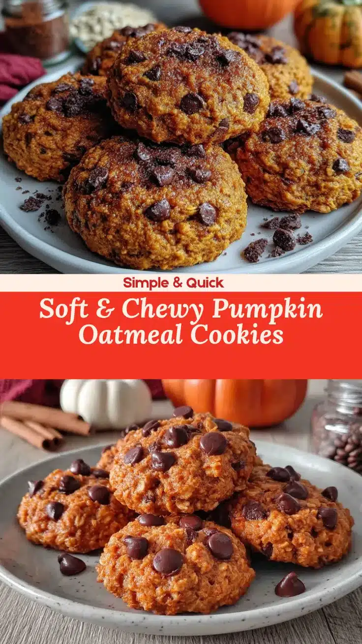 healthy pumpkin oatmeal cookies recipe