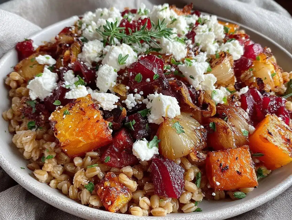 hearty farro salad preparation steps